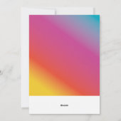 Moderne "vrolijke" fotokerst feestdagenkaart (Achterkant)