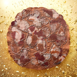 Moderne vrolijke gebrande oranje vlinders borduurw rond kussen