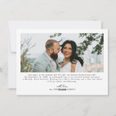 Moderne vrolijke getrouwde Pas getrouwd Vrolijk Ke Feestdagenkaart (Achterkant)