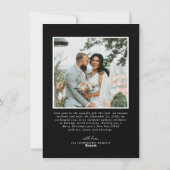 Moderne vrolijke getrouwde Pas getrouwd Vrolijk Ke Feestdagenkaart (Achterkant)