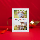 Moderne vrolijke & heldere kleurrijke retro 2 foto feestdagenkaart<br><div class="desc">We houden allemaal van vakantietradities, en wat is een betere manier om te vieren dan met onze Modern Merry & Bright Kleurrijke Retro 2 Photo Holiday Briefkaart! Dit onvergetelijke briefkaart beschikt over vrolijk & helder geschreven in kleurrijke retro typografie, waardoor een leuke en moderne esthetiek ontstaat. Hiermee kunt u uw...</div>