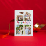 Moderne vrolijke & heldere kleurrijke retro 5 foto feestdagenkaart<br><div class="desc">We houden allemaal van vakantietradities, en wat is een betere manier om te vieren dan met onze Modern Merry & Bright Kleurrijke Retro 5 Photo Holiday Briefkaart! Dit onvergetelijke briefkaart beschikt over vrolijk & helder geschreven in kleurrijke retro typografie, waardoor een leuke en moderne esthetiek ontstaat. Hiermee kunt u uw...</div>