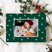 Moderne vrolijke kerst 4 foto collage feestdagenkaart