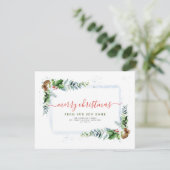 Moderne vrolijke kerst bewegende aankondiging (Staand voorkant)