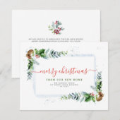 Moderne vrolijke kerst bewegende aankondiging (Voorkant / Achterkant)