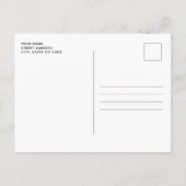 Moderne vrolijke kerst Holly en bessen Briefkaart (Achterkant)