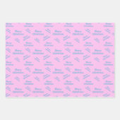 Moderne vrolijke kerst ontworpen inpakpapier vel (Voorkant 2)