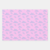 Moderne vrolijke kerst ontworpen inpakpapier vel (Voorkant)