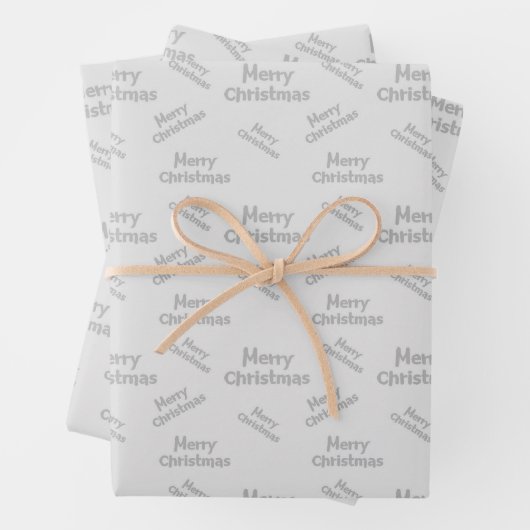 Moderne vrolijke kerst ontworpen inpakpapier vel (In situ)