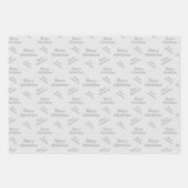 Moderne vrolijke kerst ontworpen inpakpapier vel (Voorkant)