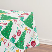 Moderne vrolijke kerst tafelkleed (Voorbeeld)