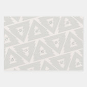 Moderne vrolijke kerstboom groen inpakpapier vel (Voorkant 2)