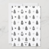 Moderne vrolijke kerstfoto gepersonaliseerd feestdagenkaart (Achterkant)