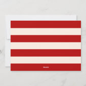 Moderne Vrolijke Kerstmis Familie Foto Uitnodiging (Achterkant)