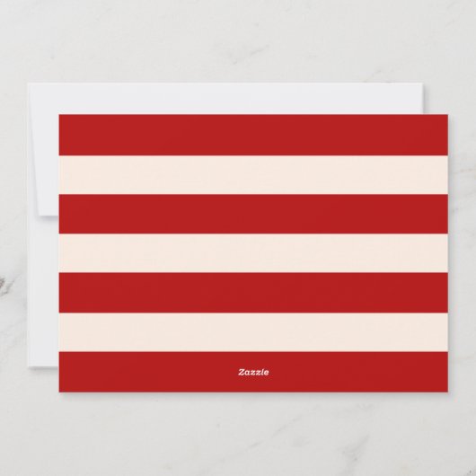 Moderne Vrolijke Kerstmis Familie Foto Uitnodiging (Achterkant)