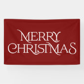 Moderne vrolijke kerstserie typografie spandoek (Horizontaal)