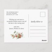 Moderne Vrolijke Kerstvakantie FOTO Greeting Post Briefkaart (Achterkant)