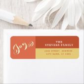 Moderne vrolijke kleur blok vakantie script vreugd etiket (Insitu)