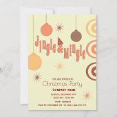 Moderne vrolijke leuke jingle en meng vakantiefees kaart (Voorkant)