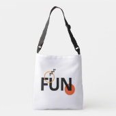 Moderne, vrolijke, levendige, koele, trendmatige d crossbody tas (Achterkant)