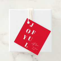 Moderne Vrolijke Rode Kerstcadeau
