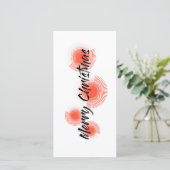 Moderne, vrolijke, speelse design "prettige kerst" (Staand voorkant)