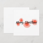 Moderne, vrolijke, speelse design "prettige kerst" (Voorkant / Achterkant)