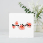 Moderne, vrolijke, speelse design "prettige kerst" (Staand voorkant)