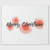 Moderne, vrolijke, speelse design "prettige kerst" cadeaupapier (Vlak)