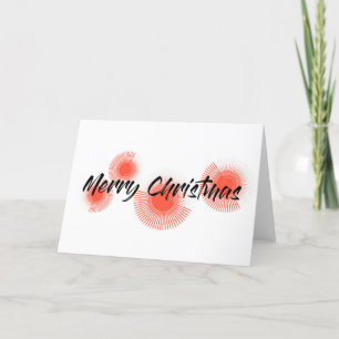 Moderne, vrolijke, speelse design "prettige kerst" feestdagen kaart
