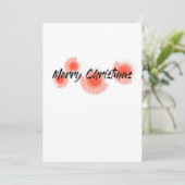 Moderne, vrolijke, speelse design "prettige kerst" feestdagenkaart (Staand voorkant)