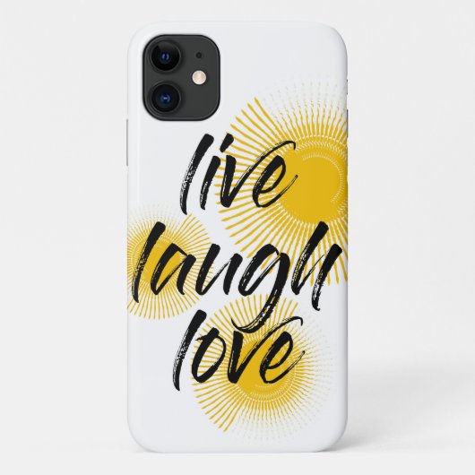 Moderne, vrolijke, trendmatige design Live Laugh L Case-Mate iPhone Case (Achterkant)
