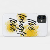 Moderne, vrolijke, trendmatige design Live Laugh L Case-Mate iPhone Case (Achterkant (horizontaal))