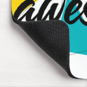 Moderne, vrolijke, trendy stadsontwerp van "Geweld Muismat (Hoek)