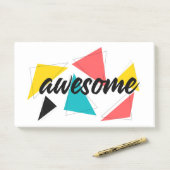 Moderne, vrolijke, trendy stadsontwerp van "Geweld Post-it® Notes (Op bureau)