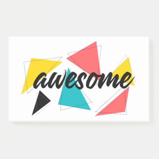 Moderne, vrolijke, trendy stadsontwerp van "Geweld Post-it® Notes (Voorkant)