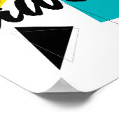 Moderne, vrolijke, trendy stadsontwerp van "Geweld Poster (Hoek)