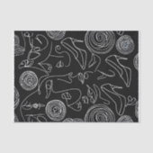 Moderne vrouw Abstract in lijn Tissuepapier (Voorkant)