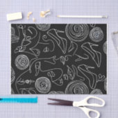 Moderne vrouw Abstract in lijn Tissuepapier (Craft)