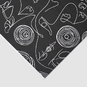 Moderne vrouw Abstract in lijn Tissuepapier (Detail)