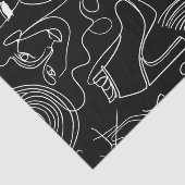 Moderne vrouw, Abstracte lijn Tissuepapier (Detail)