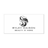 Moderne, vrouw Feminin Logo Rubberstempel (Afrduk)