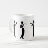 Moderne vrouw koffiemok (Voorkant links)
