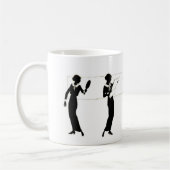 Moderne vrouw koffiemok (Links)