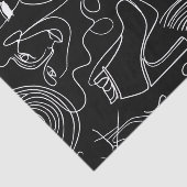 Moderne Vrouw, Lijn Abstract Tissuepapier (Detail)