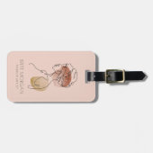 Moderne vrouw Makeup Artist Blush Pink Bagagelabel (Voorkant horizontaal)