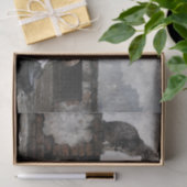 Moderne vrouw met baret en katdecoupage tissuepapier (Geschenk)