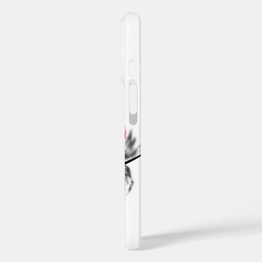 Moderne vrouw met Pet iPhone Case (Achterkant / Links)