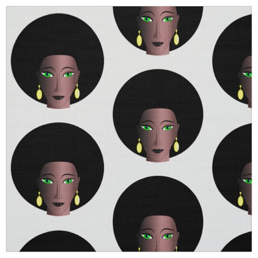 MODERNE VROUW MET STYLISH AFRO MOTIF STOF (Swatch)