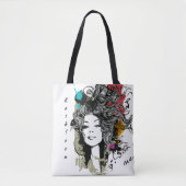 Moderne vrouw sterk stijlvol en krachtig personali tote bag (Voorkant)